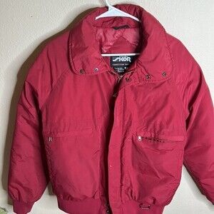 SKOR Vintage Competition Series Retro Ski Puffer Jacket Coat Sz Medium